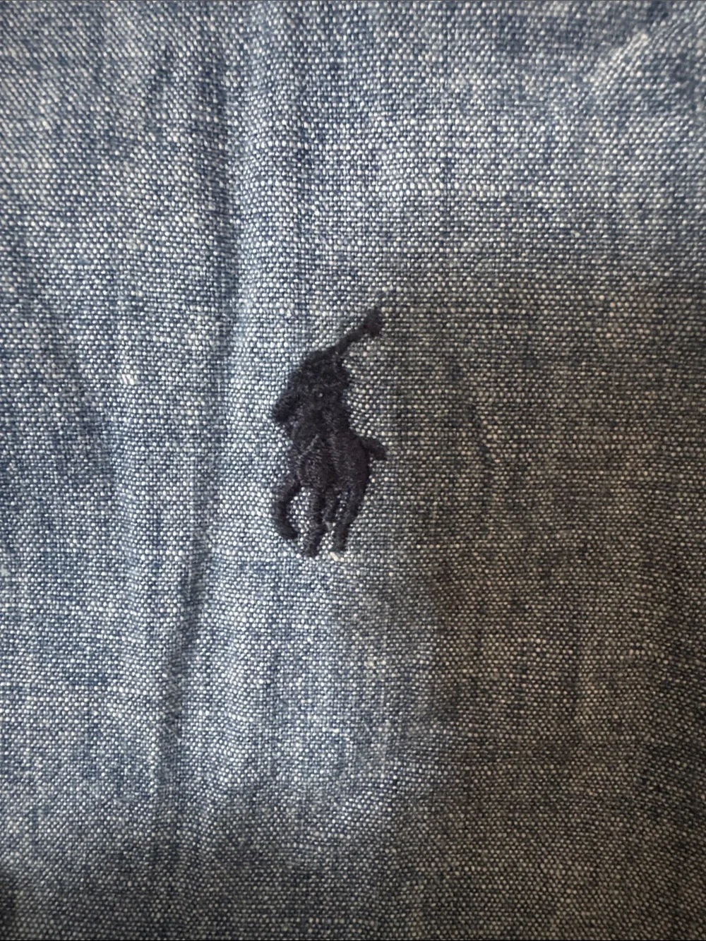 Polo Ralph Lauren Chambray Button-Down logo Shirt boys L (14-16)